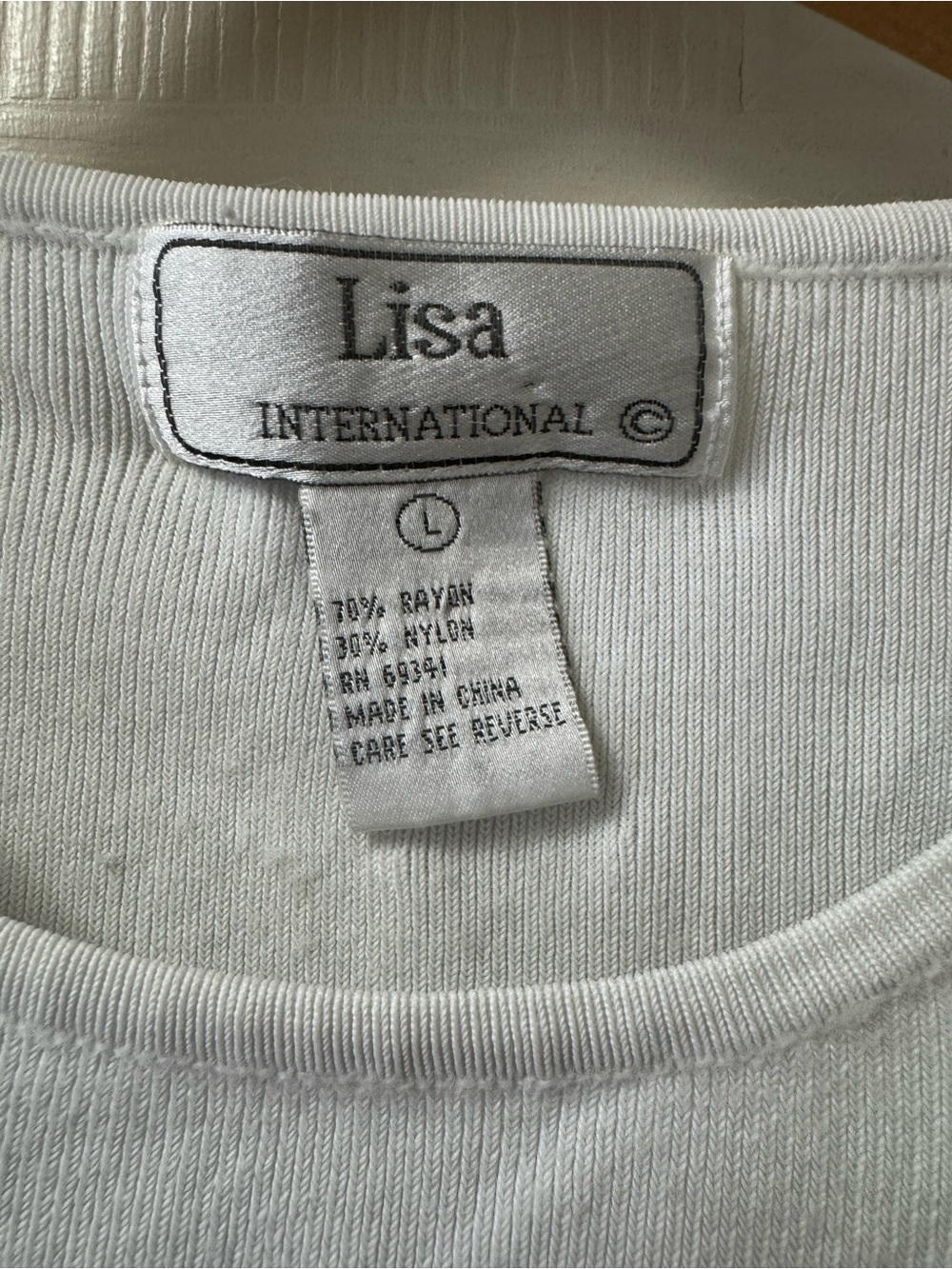 Lisa International White Short-Sleeve Tee with Purple & Green Embroidery - Picture 2 of 13